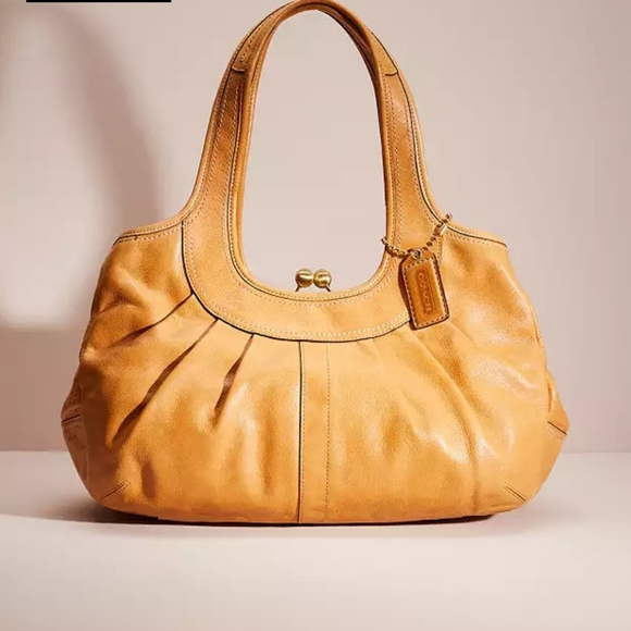 Vintage COACH Ergo Kisslock Frame Satchel . - Picture 1 of 16